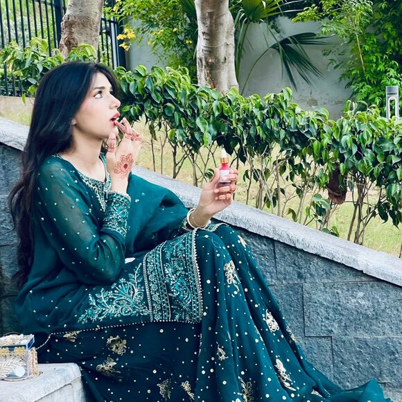 GEORGETTE WITH HEAVY EMBROIDERY SALWA SUIT - Picture 3 of 8